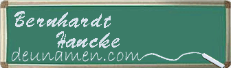 Bernhardt Hancke Visitenkarte